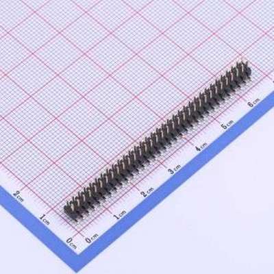 X4621WVS-2x33I-C40D64 排针 2x33P 间距:2mm 方针 SMD,P=2mm