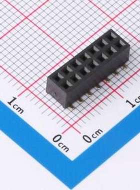 HDGCPH2.0-PMS-02-07 排母 2.0x4.3 双排SMT排母 2x7P SMD,P=2mm