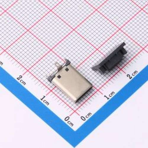 XUBM-0339-A03 USB连接器 TYPE C 24PIN公座 立式H11.1MM贴板式+3