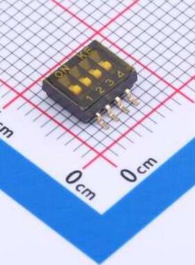 DSHP04TSGET 拨码开关 1.27mm 4位贴片拨码开关(S脚) SMD-8P,5.4x