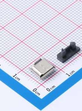 MICRO 180°LTJBH5.0 USB连接器 Micro-B 母 立贴 SMD