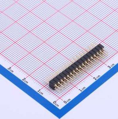 PZ200-2-17-Z-C 排针 2x17P 间距:2mm 圆针 直插 插件,P=2mm