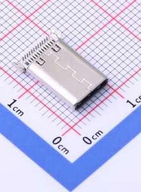 U261-241N-4BS2SS USB连接器 Type-C 公 沉板 SMD