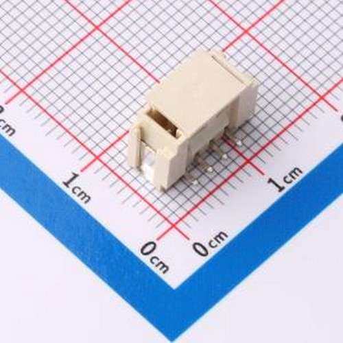 ZX-HY2.0-4PLT 线对板针座 1x4P 间距:2mm 立贴 系列:HY SMD,P=2m