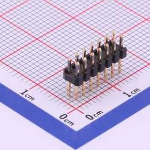 排针 2x7P 插件 2x07I P=2mm 方针 C40D28 2mm X4621WV 间距