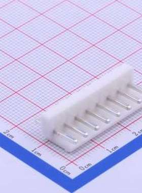 A3961WV-08P 线对板针座 间距:3.96mm 1x8P 白色 插件,P=3.96mm