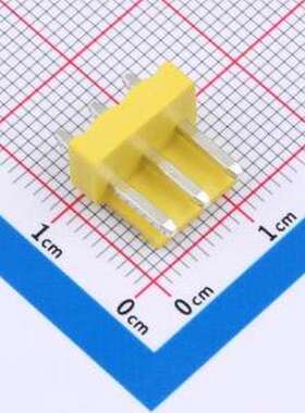WF-1A396A3P-Y 线对板针座 间距2.0mm 直插 黄色 1x3P 插件,P=3.9