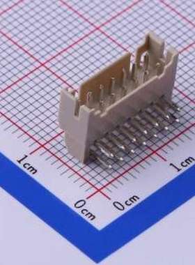 A2004WR-2X07P 线对板针座 2x7P 间距:2mm 弯插 弯插,P=2mm