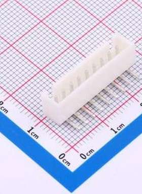 KH-A2504-09AW 线对板针座 间距:2.54mm 1x9P 白色 插件,P=2.5mm