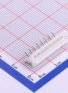 HX25015-8WA 线对板针座 1x8P 间距:2.5mm 弯插 白色 弯插,P=2.5m