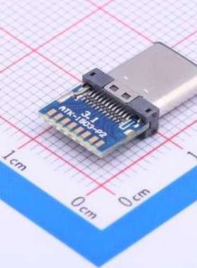 918-118A2021A30331 USB连接器 Type-C 公 焊线式