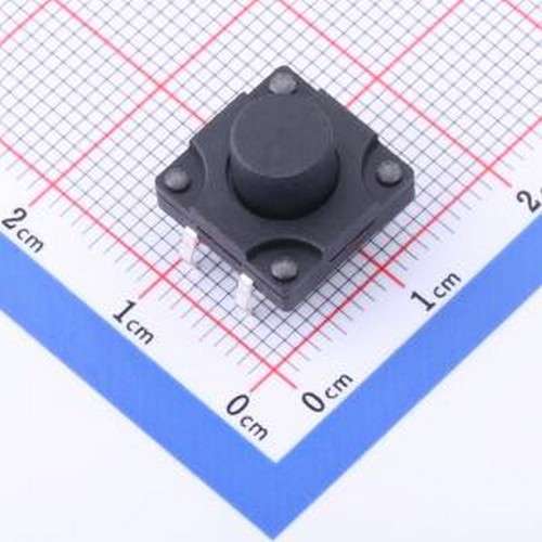 TS128CJFS 250gf 072 轻触开关 12*12*8mm 直插 轻触开关 插件,12