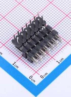 PH-01449 排针 间距:2.54mm 2x7P 弯插 方针 弯插,P=2.54mm