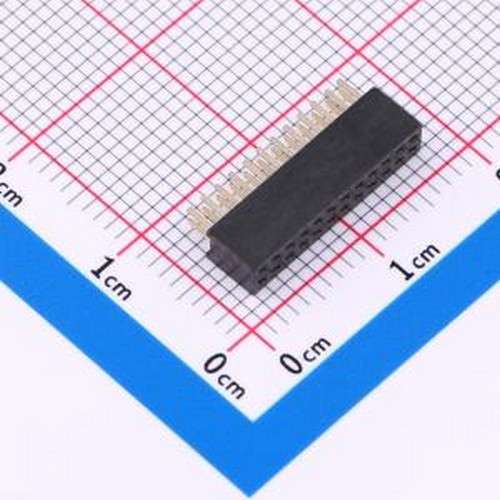 FH1.27-01-12PZS 排母 1.27FH H4.3 2x12Pin 180度W3.0 U型 PC2.4