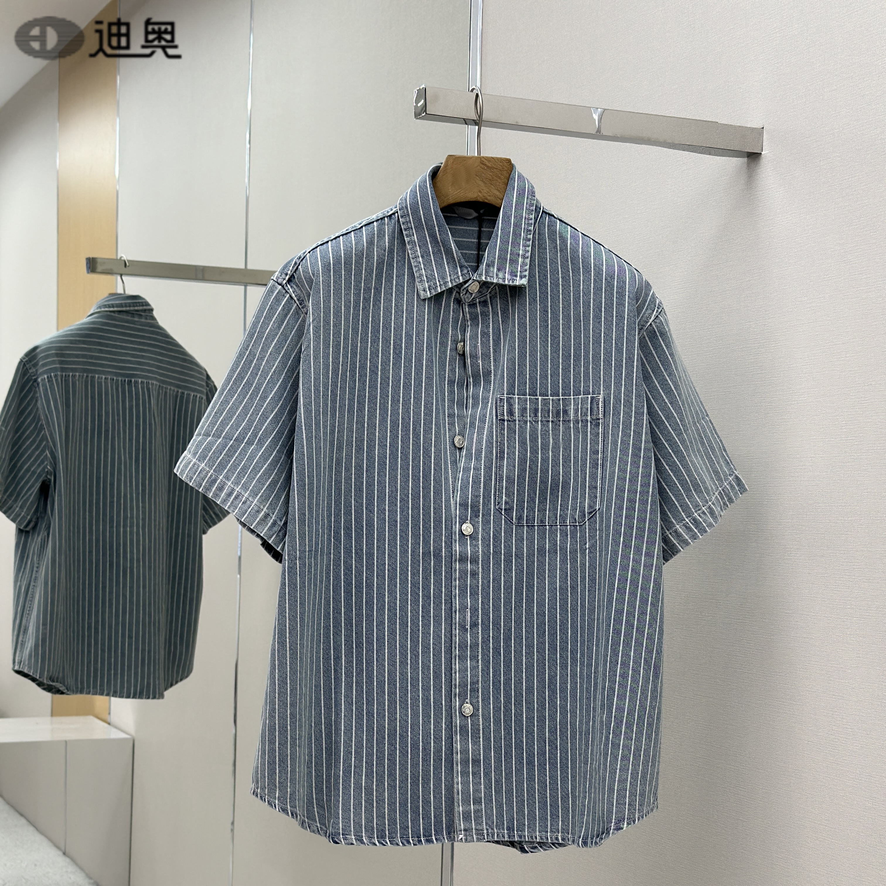 迪奥新款棉质条纹T恤套装