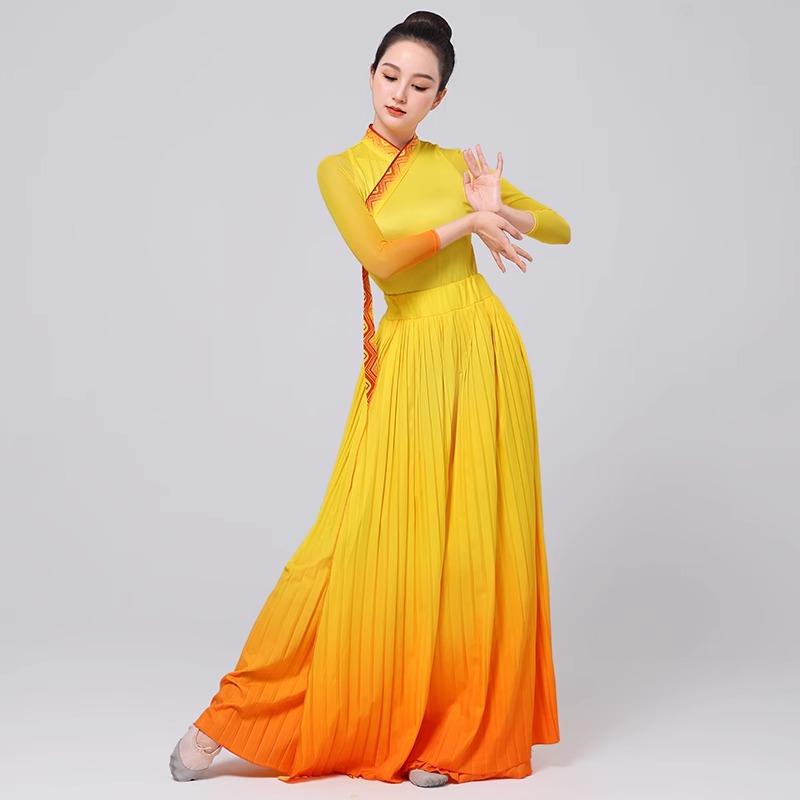 从来银杏不负秋古典舞服装飘逸身韵中国风艺考剧目群舞舞蹈演出服