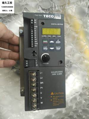 TECO变频器东元S310-2P5-H1BCD 变频器220V0.4KW 实物拍摄议
