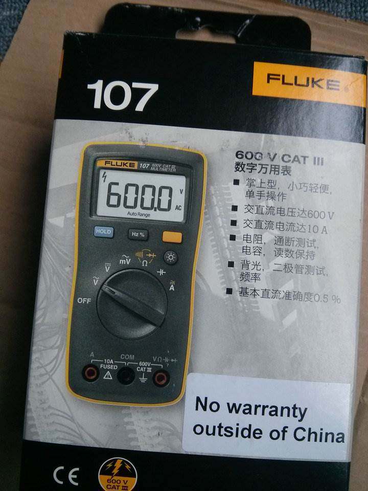 福禄克fluke 106/107掌上数字数字万用表f-106/107多用表现货特价
