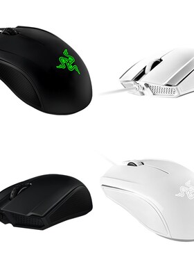 雷蛇狂蛇2014黑/白2000DPI有线电竞游戏鼠标狂蛇重装甲虫套装