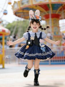 朱迪兔子警官服装儿童衣服cos女童疯狂动物城迪士尼洛丽塔套装女