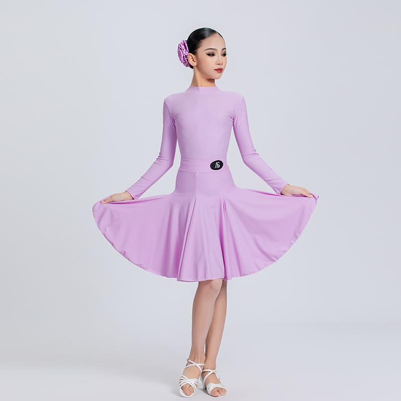 拉丁舞服女童比赛规定服2025新款少儿国际标准专业考级分体赛服装