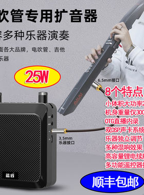 蓝音Q9A电吹管专用音箱木吉他弹唱二胡笛子音响乐器户外便携直播