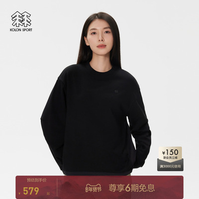 KOLON SPORT可隆户外休闲衣打底运动女士露营通勤长袖打底T恤