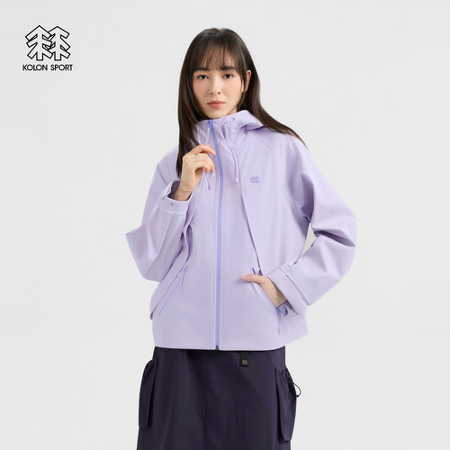 KOLON SPORT可隆软壳衣秋耐磨透湿防水女士3L bonding软壳夹克