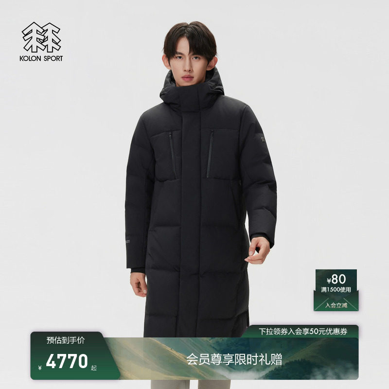 KOLON SPORT可隆羽绒衣防水GTX 2L男士BENCH防风透湿羽绒夹克 - 实物图