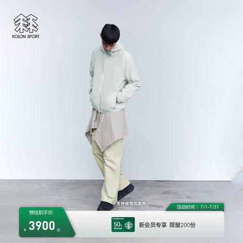 【K:系列】KOLON SPORT可隆男女同款防泼水防风POLARTEC FLU夹克