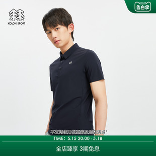 T恤夏季 大底热压凉感防晒POLO衫 SPORT可隆男子TRICOT短袖 KOLON