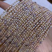 新款 隔片优质23mm珠混彩糖果强保色淡水珍珠DIY半成品饰品配件