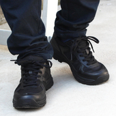 进口材质防水透气作训鞋 耐磨防滑超轻作战靴黑色 低帮战术靴男女