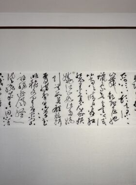 张玉枫老师作品 草书 沁园春•雪 280*70cm
