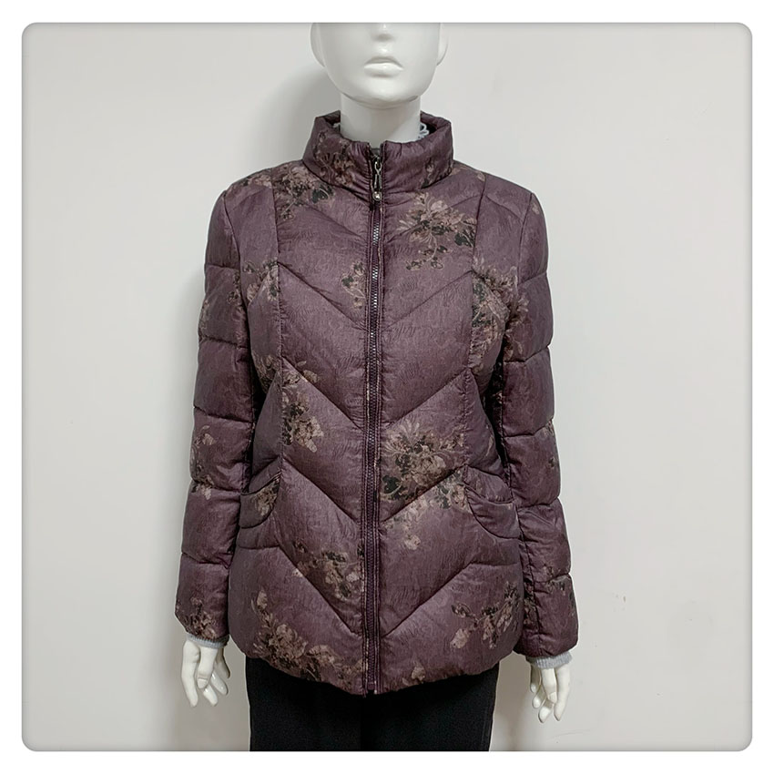 【闭店清仓】，224849款福太太妈妈穿大码立领实用型羽绒服