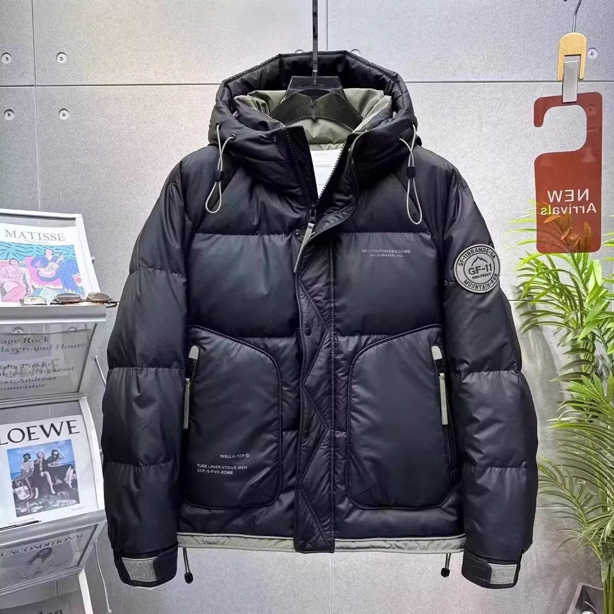 JEEPSPIRIT连帽加厚羽绒服