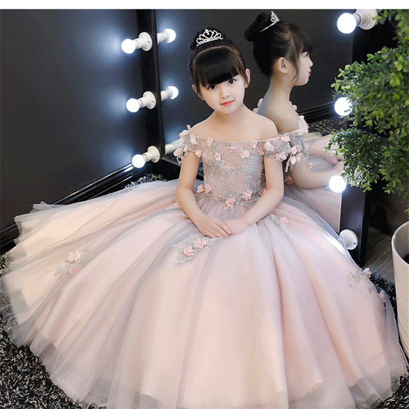 清仓女童礼服演出一字领高端钢琴演出服晚礼服长裙纱纱公主裙,童装/婴儿装/亲子装,儿童礼服,淘宝优惠券,粉丝福利购,淘宝优惠卷