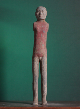 仿古陶器复人形断臂俑装饰摆件