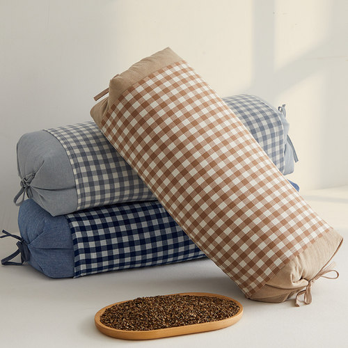 加高硬荞麦枕头成人颈椎枕睡眠专用全荞麦壳皮枕芯家用学生带枕套