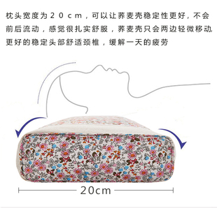 荞麦硬枕荞麦皮枕头枕芯单人枕全苦荞麦壳成人整高枕头加厚长条枕