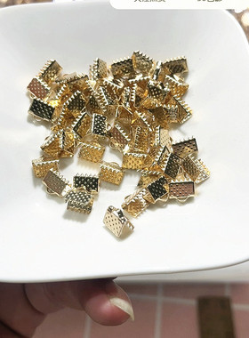 满30包邮100克价8mm金色马甲扣材料