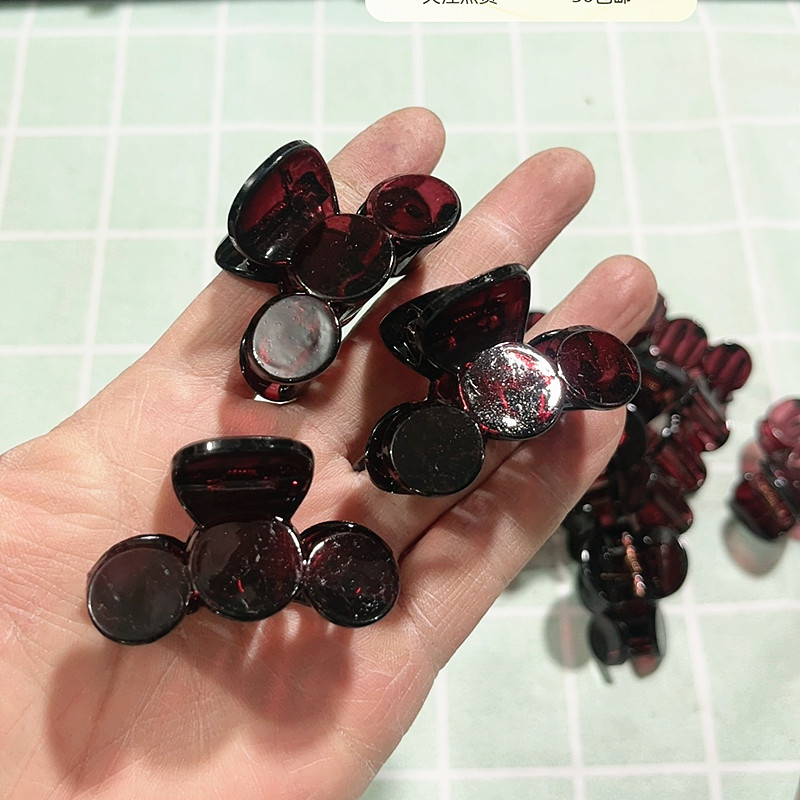 满30包邮半斤价4.8cm车厘子色小抓夹