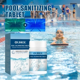 Pool Chlorination Tablets Water Cleaning Stain Removal Odour