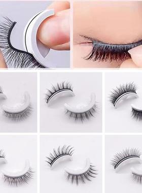 1Pair Reusable Self-adhesive False Eyelashes 3D Mink Lashes