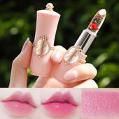 Balm like Color Flower Lip Jelly Change Transparent Lipstick
