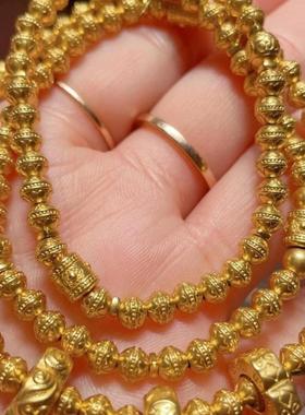 周大福传承三圈足金黄金手链