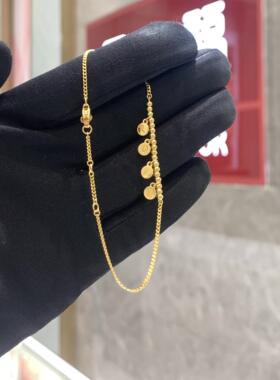 花月佳期字母love小圆珠黄金手链