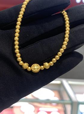 周大福如意格桑足金黄金手链