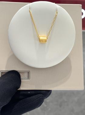 周大福足金福字黄金手链