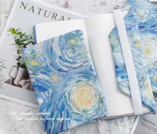 湫凌手作 自制A5书衣weeks书套手账本布艺保护套蕾丝花边一件代发